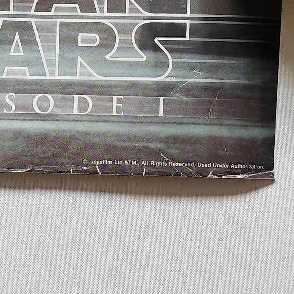Star Wars EPISODE 1 Movie Poster Jedi Vs. Sith Ewan McGregor Liam Neeson 1999 Y2 - Picture 3 of 3